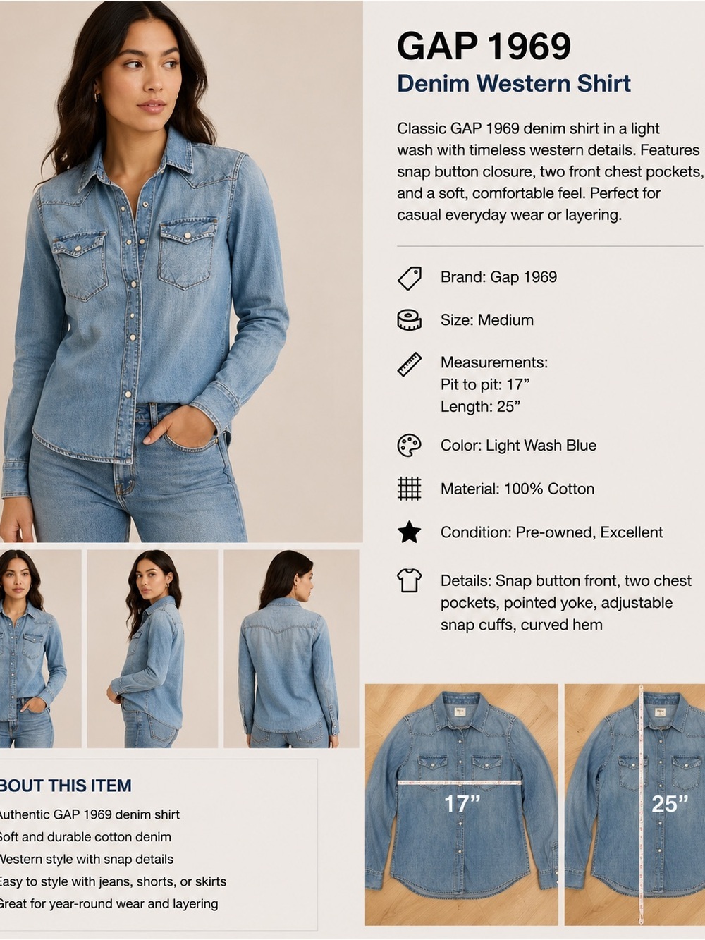 GAP Denim shirt